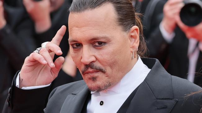 Johnny Depp attends the Jeanne du Barry screening at the Cannes Film Festival on May 16. Picture: Victor Boyko/Getty Images