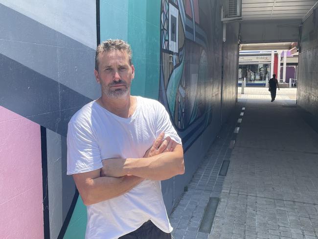 Daniel Beattie, who takes daily clips of people wreaking havoc in the CBD is determined to remain the city's megaphone until the streets of Maryborough are made safer. PHOTO: Phillip Clynes-Clinton.