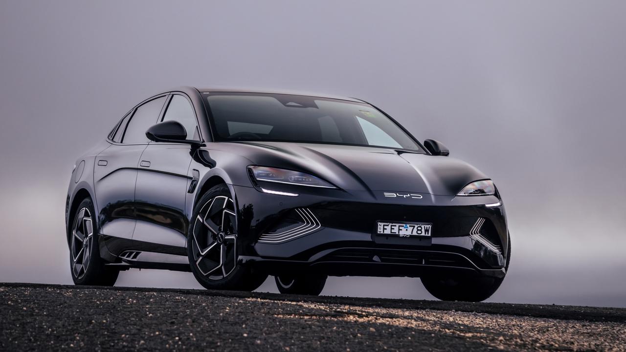 The Chinese-built BYD has Tesla’s Model 3 in its sights. Picture: Thomas Wielecki