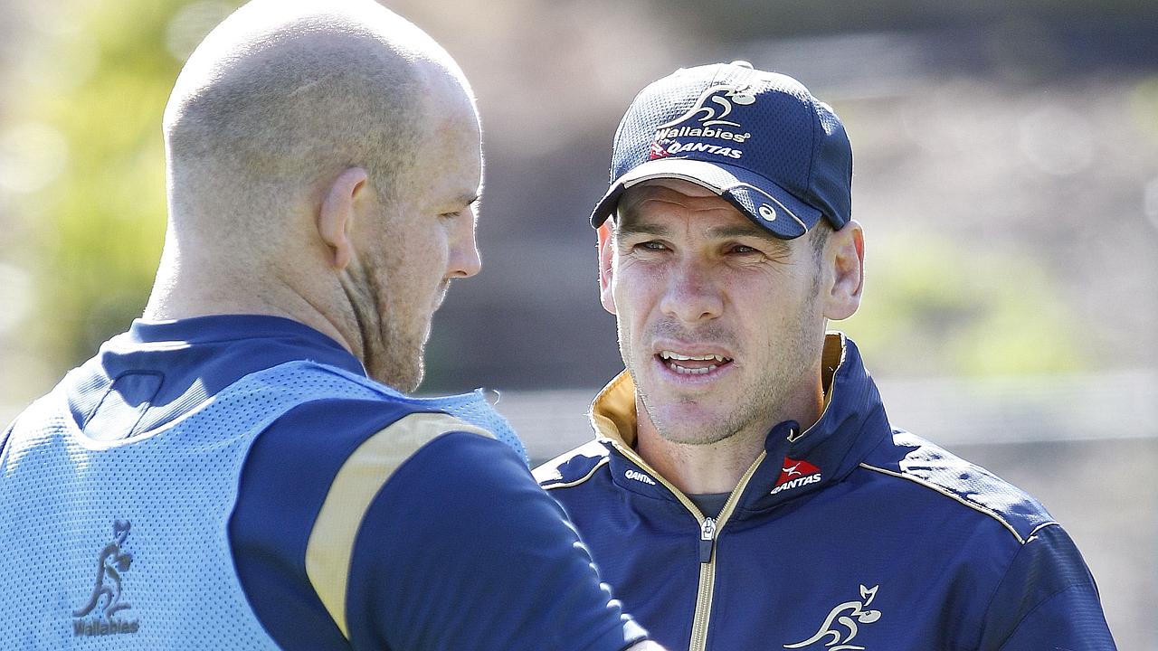 Wallabies training