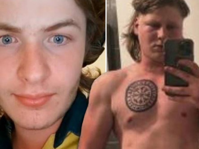 Neo-Nazis Michael Nelson and Nathan Bull. Picture: supplied