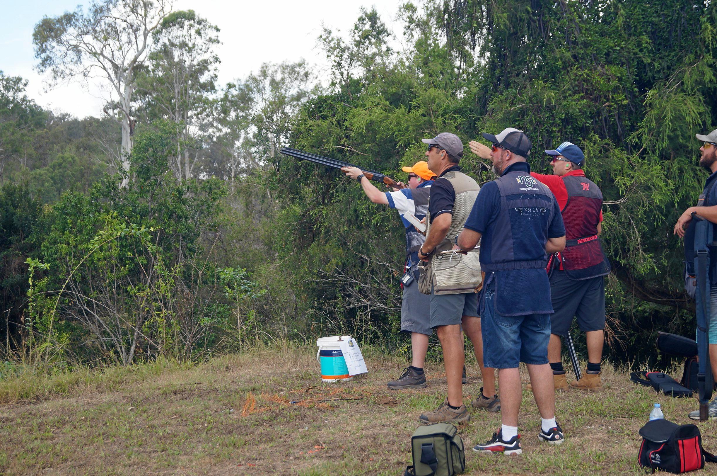 The Gympie Sporting Clays club hosted 40 of the state's most deadeye shooters for a State Selection Shoot at the Sexton grounds last Sunday. Picture: Contributed