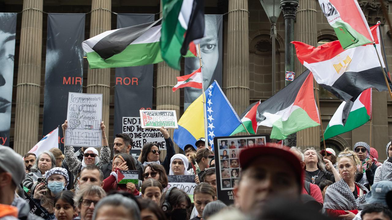 Protesters have been calling for a ceasefire to the carnage in the Gaza Strip which has resulted in thousands of deaths. Picture: NCA Newswire / Nicki Connolly