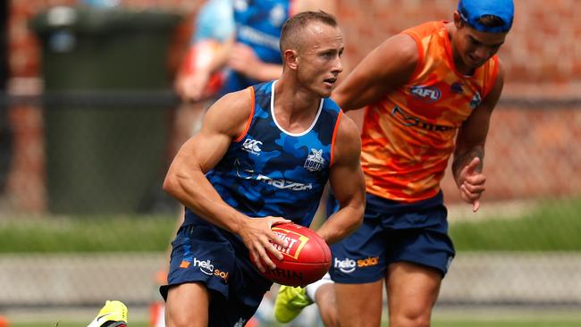 Billy Hartung used his pace but struggled with his ball use. Picture: Getty