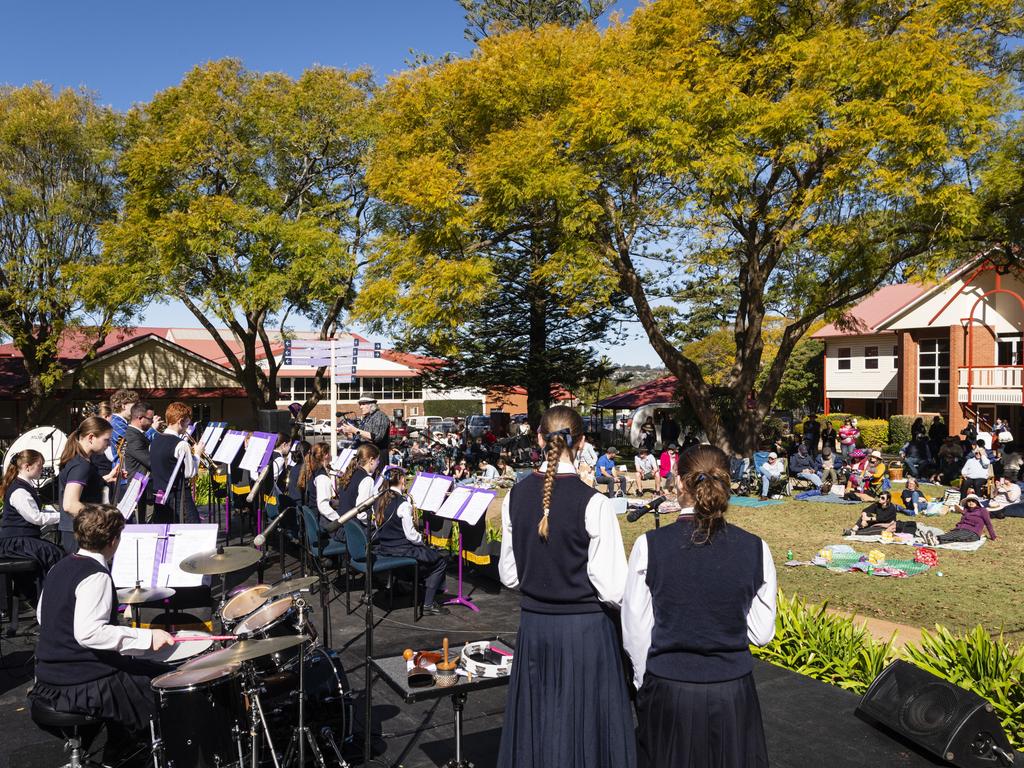 The Glennie School big band performs at Glennie Jazz Fest in the grounds of the school, Sunday, August 18, 2024. Picture: Kevin Farmer