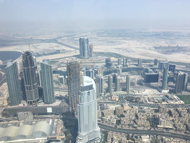 The top of the Burj Khalifa has a pretty spectacular view.