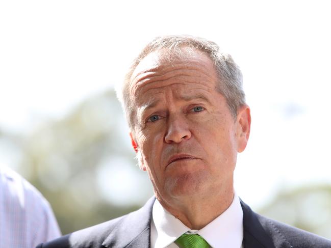 Opposition Leader Bill Shorten on a visit to Tathra  with the Member for Eden Monaro, Mike Kelly, to discuss LaborÕs plans to invest in cleaner, cheaper renewable energy. Lawrence Park Community and Sports Club Building in Tathra in NSW. Picture Kym Smith