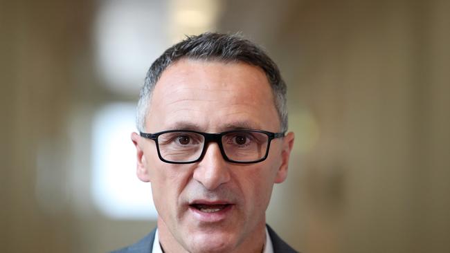 Greens Leader Richard Di Natale at Parliament House in Canberra. Picture Kym Smith