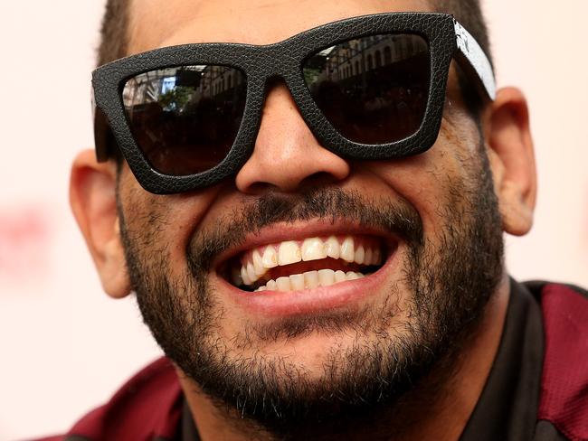 Greg Inglis and the Queensland Origin team meet the public at an autograph session in the Brisbane Queen Street Mall. Pics Adam Head