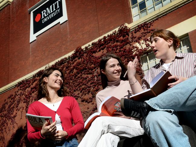 Unlike Melbourne Business School, RMIT’s College of Business and Law offers both undergraduate and postgraduate degrees. Picture: Andrew Henshaw