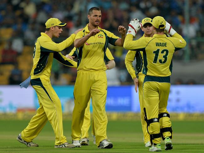 Nathan Coulter-Nile saw off Virat Kohli as Australia claimed a consolation win.