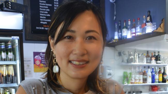 Momo Ishikawa, of the Butterfly Shop and Cafe at Kuranda, is among locals and business owners delighted the Barron River Bridge will have both lanes open after a year-long wait. Picture: Bronwyn Farr