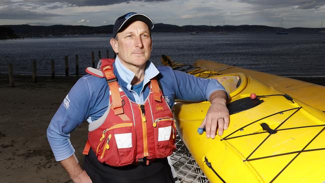 Owner of Roaring 40s Kayaking, Reg Grundy has been doing it tough during the COVID-19 pandemic with boarders closed until December 1 Picture: Zak Simmonds