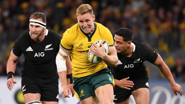 Reece Hodge was one of the stars for the Wallabies, Picture: AAP Image/Dave Hunt