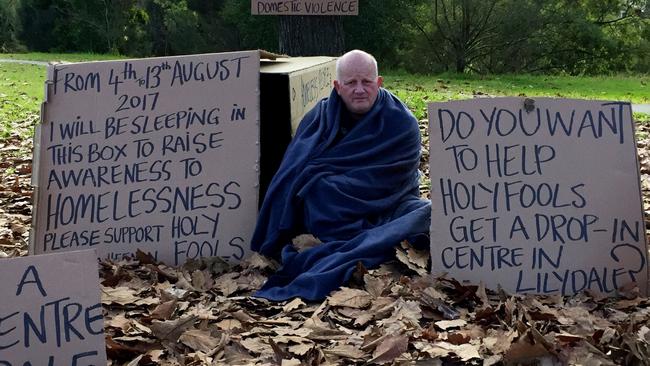 Yarra Ranges councillor Tim Heenan is an advocate for homeless people.