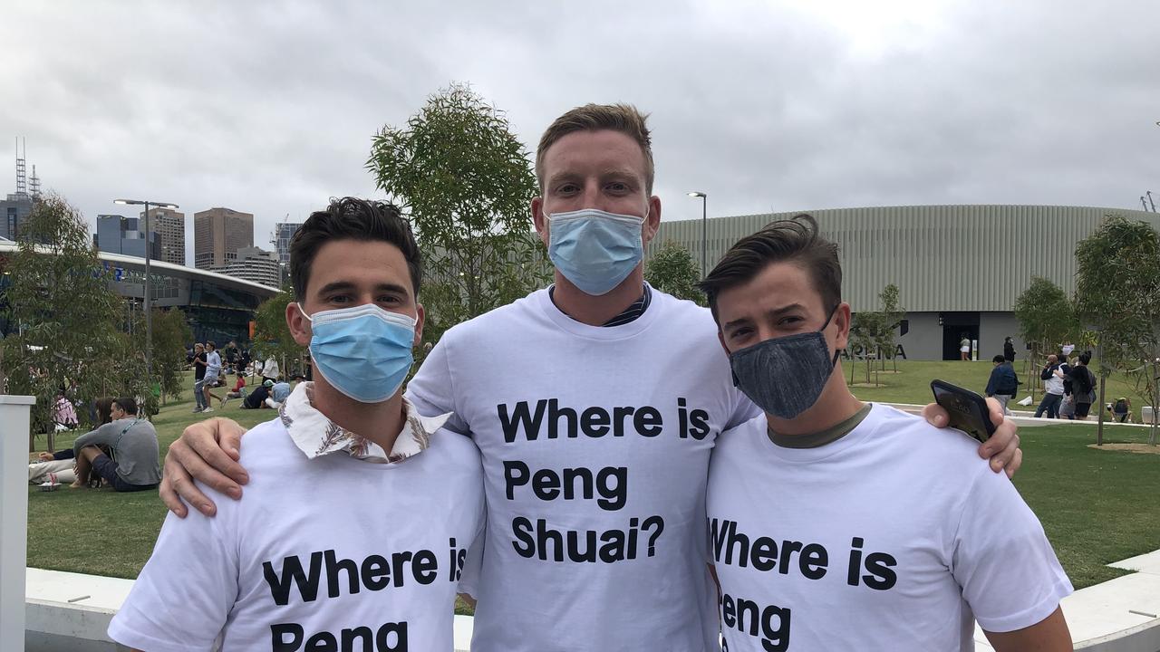 Tennis fans said they were proud to wear the shirts.