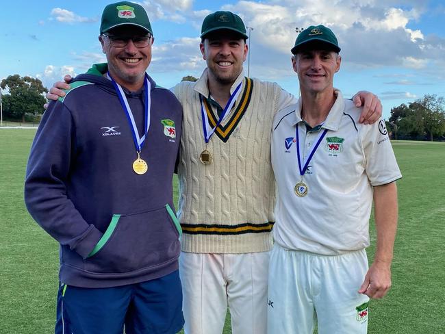 St Kilda connection: former Saints Premier trio Adrian Jones, Lachie Graf and Graeme Rummans.