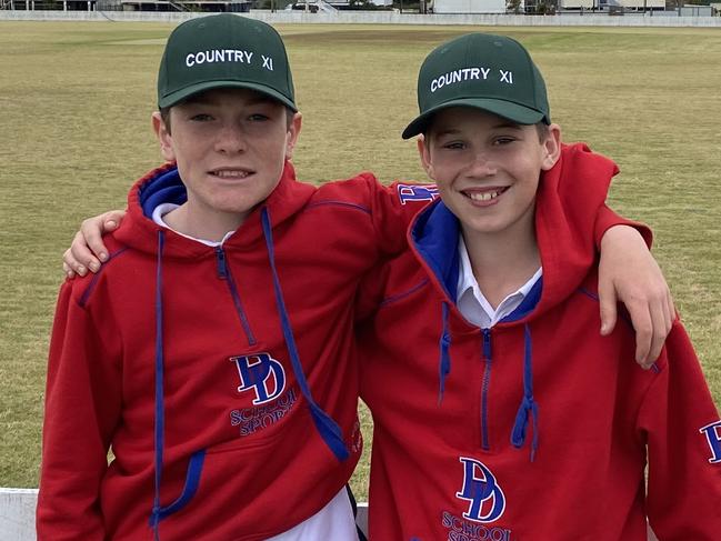 Jack Burton and Jacob Fox will be representing the region at the Queensland Cricket Carnival (Photo: Adam Fox)