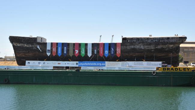 The <i>City of Adelaide </i>clipper ship at Dock One. Source: File