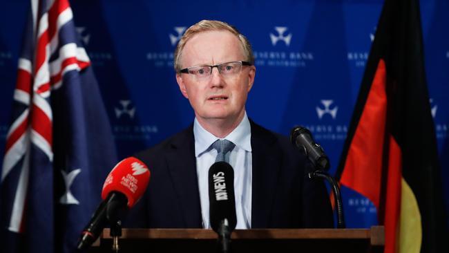 Reserve Bank governor Philip Lowe. Picture: Getty Images