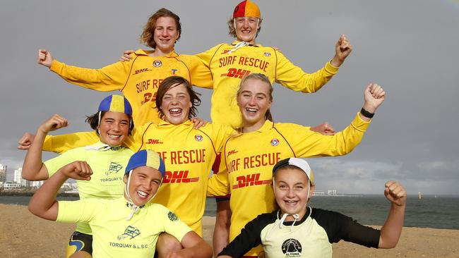 Life Saving Victoria has celebrated the actions of seven young people after they used their intuition and skills to avoid tragedy. Picture: David Caird