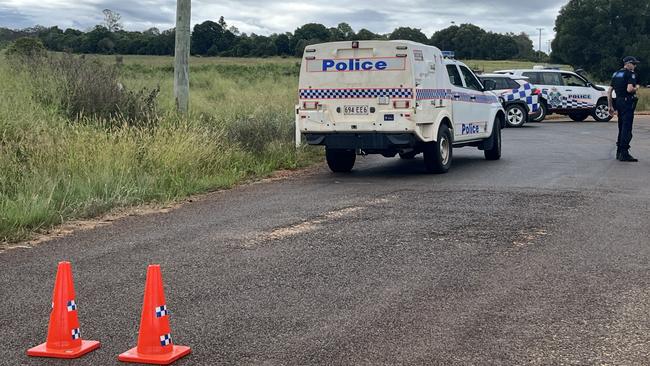 Police have locked down Schellbachs Road in Kingaroy after reports of shots fired.