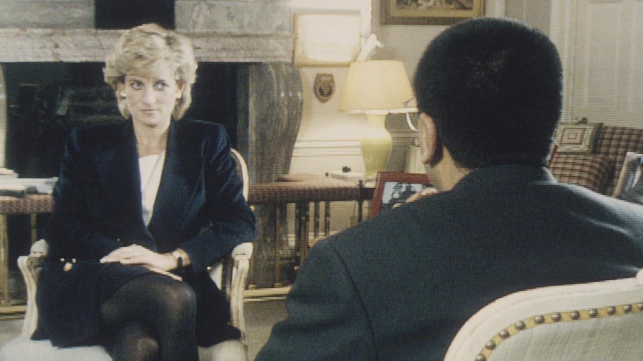 Martin Bashir interviews Princess Diana in Kensington Palace for the television program Panorama. Picture: Corbis via Getty Images