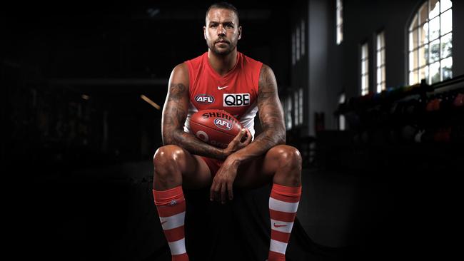 Portrait of Sydney Swans footballer Lance Franklin at Sydney Swans HQ. Franklin this week plays his 350th AFL game. Photo by Phil Hillyard (Image Supplied for Editorial Use only - **NO ON SALES** - Â©Phil Hillyard )