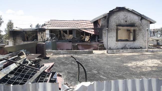 One of the homes lost in the fire between Yorketown and Edithburgh. Picture: Simon Cross