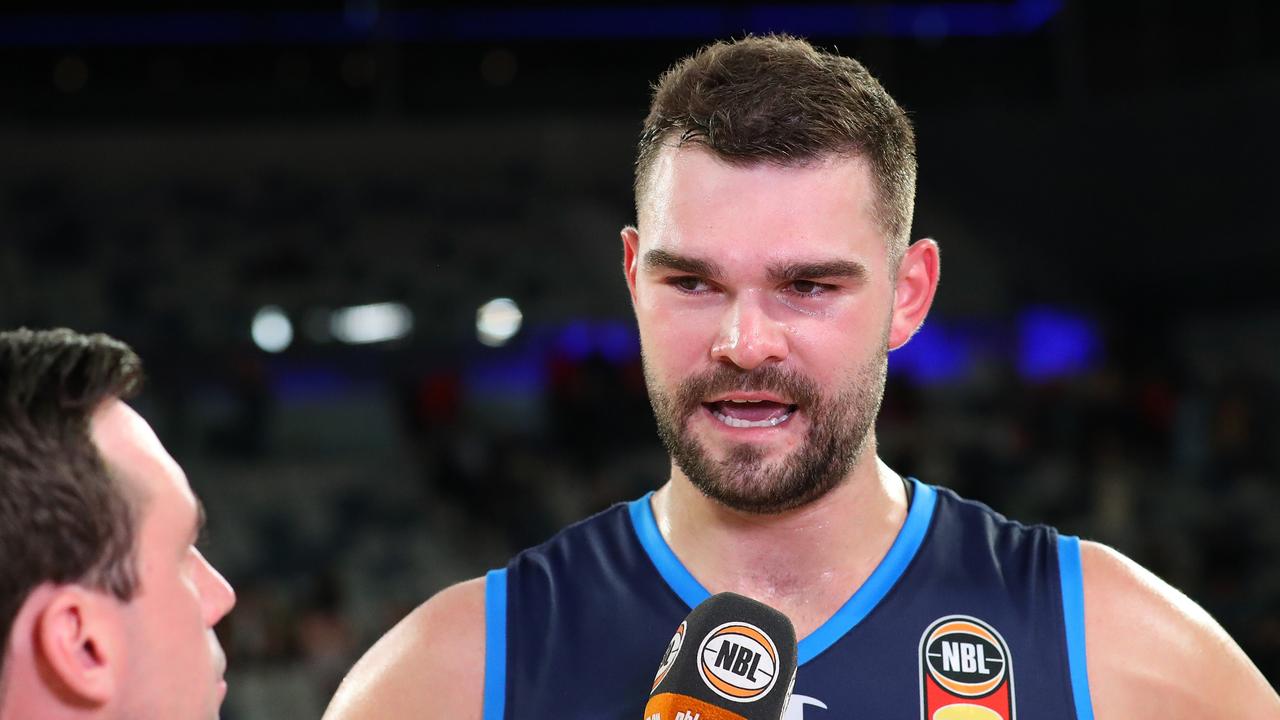 Isaac Humphries opened up on his struggles and accepting his authentic self.  (Photo by Kelly Defina/Getty Images)