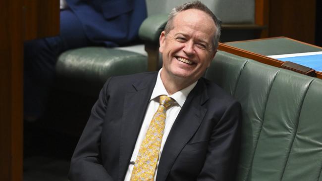 Mr Shorten, speaking on the Today show on Saturday morning, said the scheme was the “political tombstone” of the former Coalition ministers involved in the robodebt scheme. Picture: NCA NewsWire / Martin Ollman