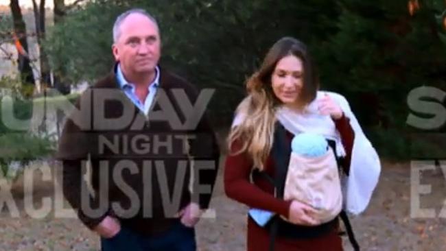 Channel 7’s ‘Sunday Night’ interview with Barnaby Joyce and Vikki Campion will run this weekend. Picture: Channel 7