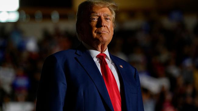 Donald Trump at a political rally in Pennsylvania. Picture: Getty Images.