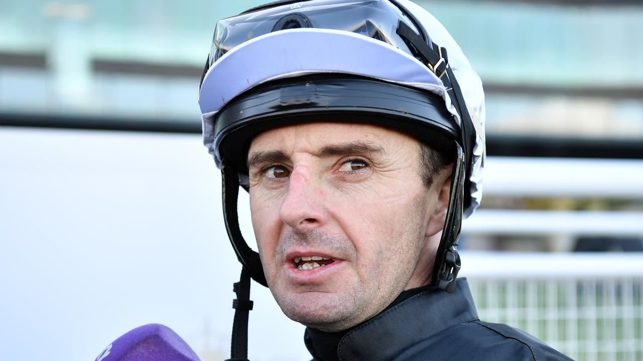 Christian Reith produced a perfect ride on Southern Lad to claim the Ramornie Handicap. Picture: AAP