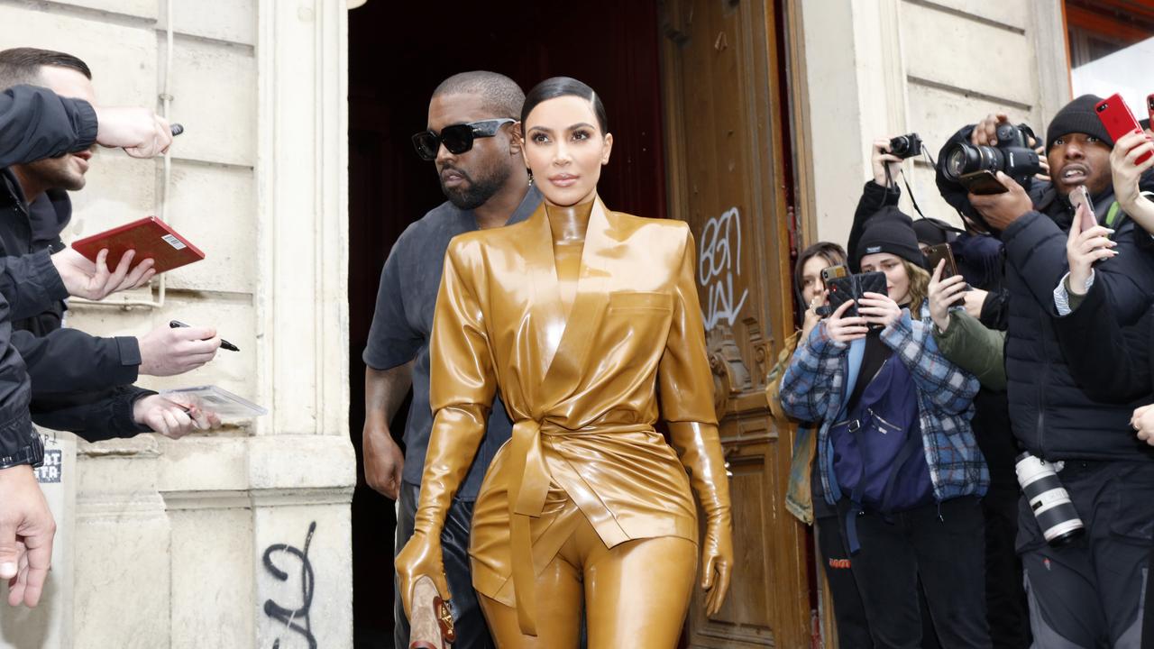 Kim Kardashian and Kanye West in Paris. Picture: Mehdi Taamallah/NurPhoto via Getty Images