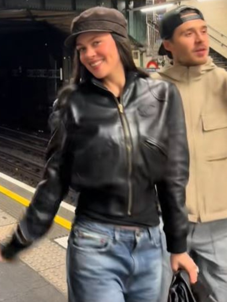 Nicola treated catching public transport like quite the event. Picture: Instagram/NicolaPeltzBeckham