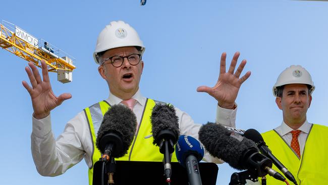 Anthony Albanese said he had met former departmental deputy secretaries who earned “reasonable wages” of $200,000 and were now earning twice as much as a consultant. Picture: Jason Edwards / NewsWire