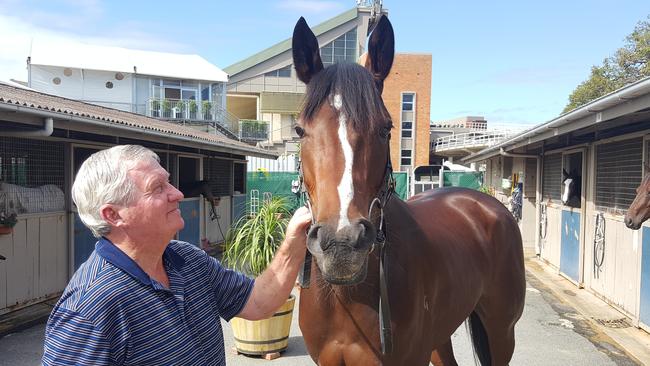 Trainer Brian Smith with Order Again, Chris Nelson’s best bet for Eagle Farm.