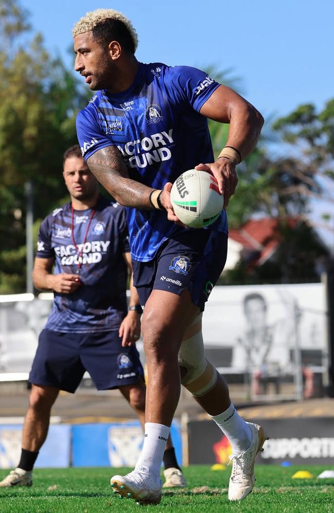 Canterbury Bulldogs forward Viliame Kikau gave Galvin a classy welcome to the club. Picture: Instagram