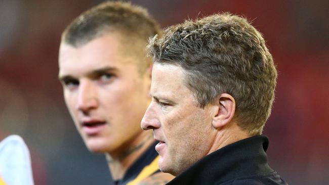 Damien Hardwick said news of Martin’s signing was “Christmas come early”. Picture: Getty Images