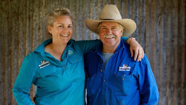 Cass McCormack, Mountain Cattlemen's Association of Victoria president with father and former president Bruce. Picture: Supplied