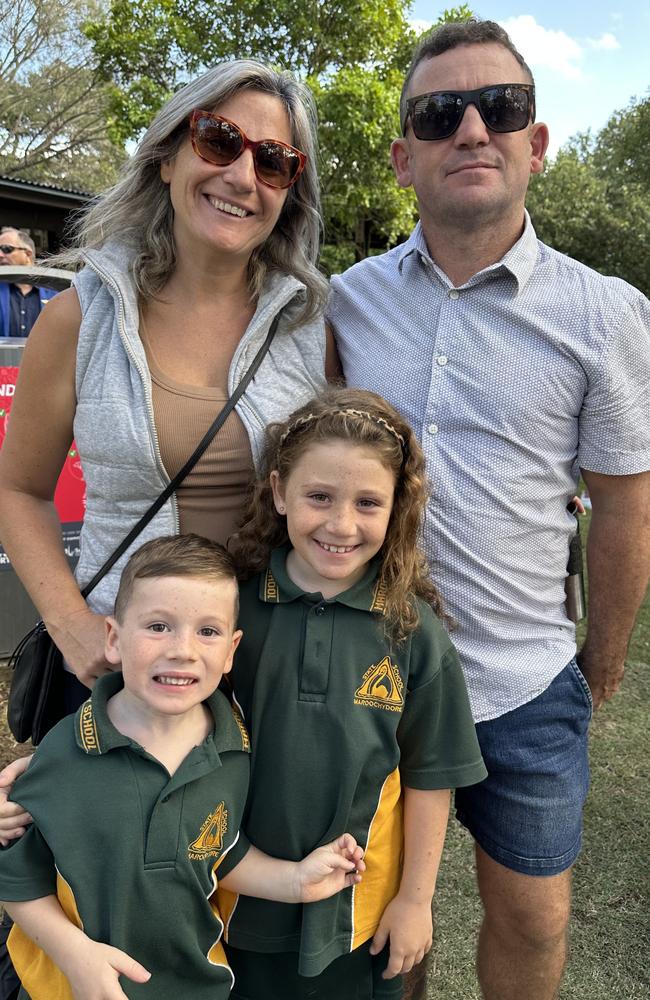 From left, Finn, Eileen, Hannah and Niall Carberry.