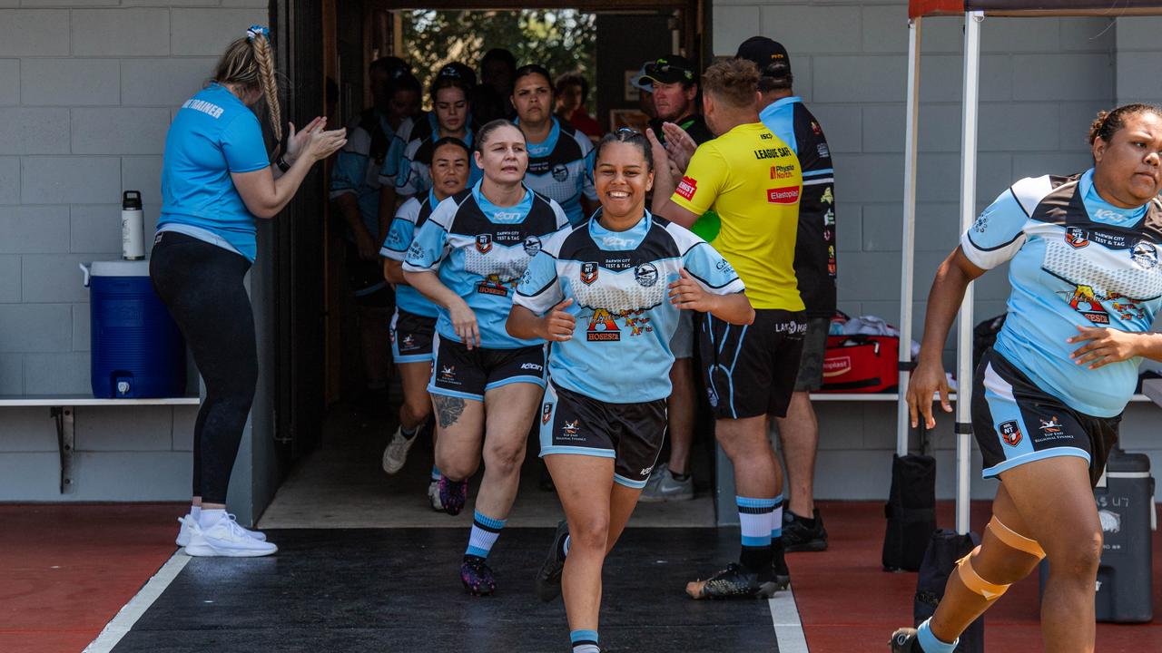 Northern Sharks take on Litchfield Bears in the 2023 NRL NT semi final. Picture: Pema Tamang Pakhrin