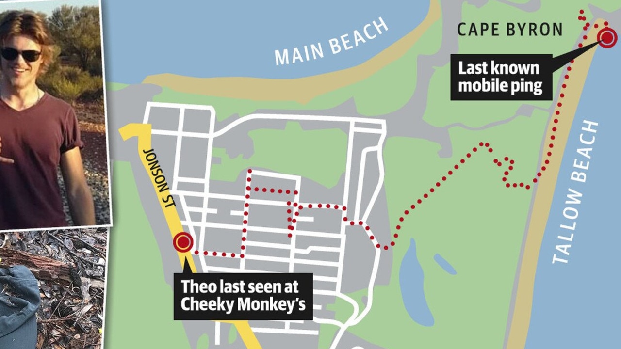 Mr Hayez’s final phone records show the route he took from Cheeky Monkey’s.