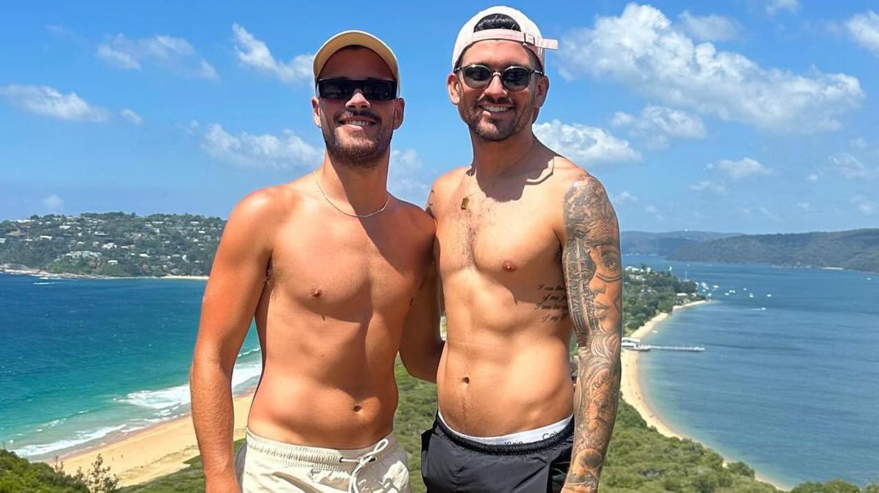 Pictured from left Jesse Baird and Luke Davies. Picture: Instagram