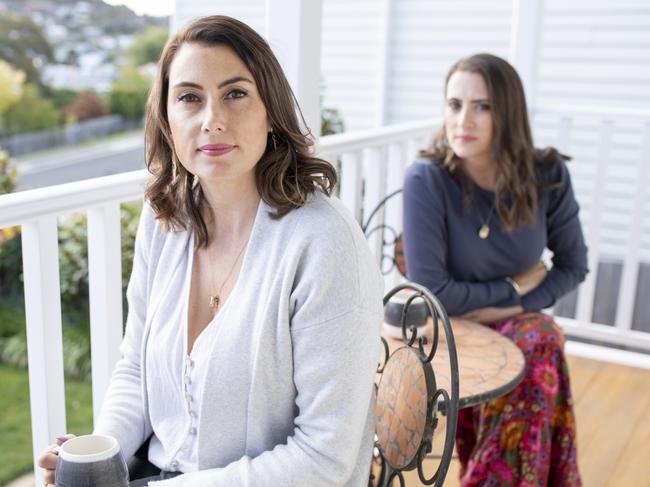 The Gray sisters, Natalie and Jacqui were the driving force behind Tasmania's Voluntary Assisted Dying Bill, following the death of their mum Diane. Picture Eddie Safarik