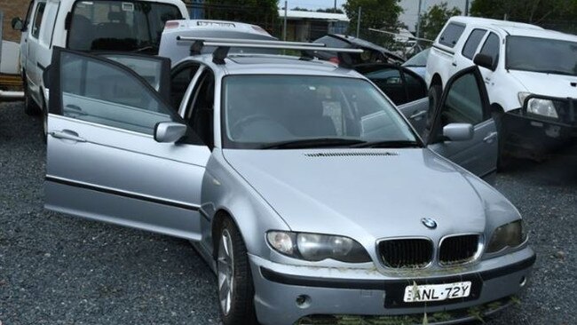 An image released by NSW Police Force of Anthony Stott's BMW.