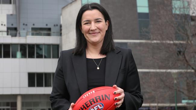Laura Kane New Head of Football at the AFL. Thursday, August 31, 2023. Picture: David Crosling