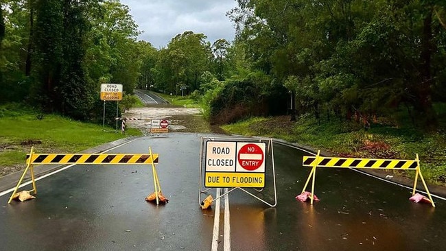 Roads across the city have been impacted by floodwaters. Picture: Gold Coast Rural Fire Brigade Group/Facebook