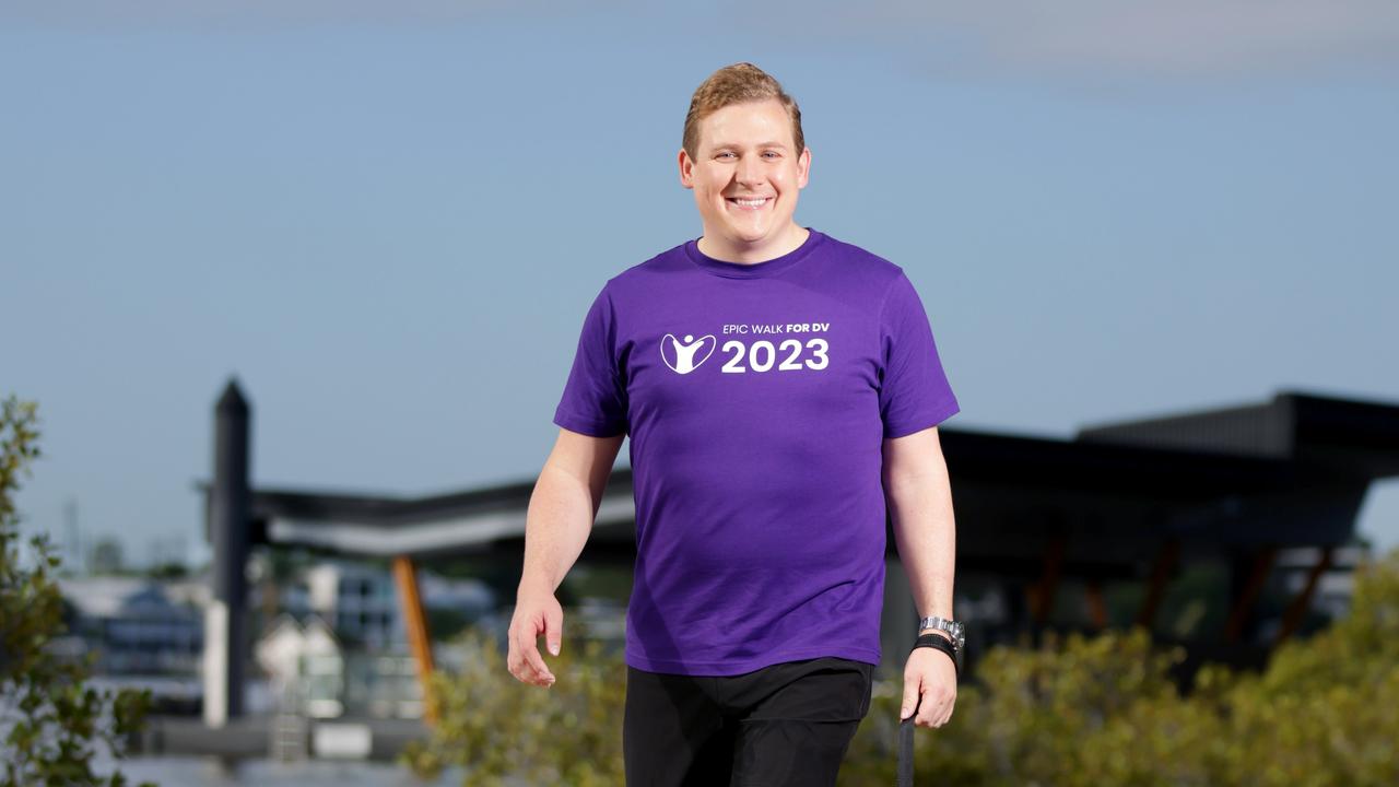 Brendan Smith, the driving force behind the Epic Walk for DV. Photo Steve Pohlner